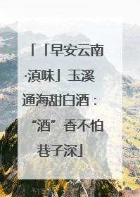 「早安云南·滇味」玉溪通海甜白酒：“酒”香不怕巷子深