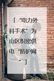 “电力外科手术”为山区织密供电“防护网”