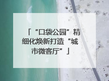 “口袋公园”精细化焕新打造“城市微客厅”
