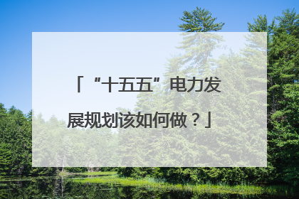“十五五”电力发展规划该如何做？