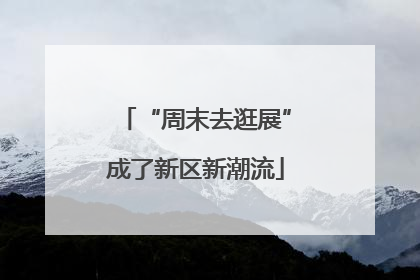 “周末去逛展”成了新区新潮流