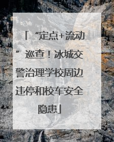 “定点+流动”巡查！冰城交警治理学校周边违停和校车安全隐患