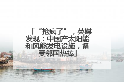 “抢疯了”，英媒发现：中国产太阳能和风能发电设施，备受邻国热捧