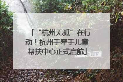 “杭州无孤”在行动！杭州手牵手儿童帮扶中心正式启航
