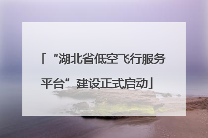 “湖北省低空飞行服务平台”建设正式启动