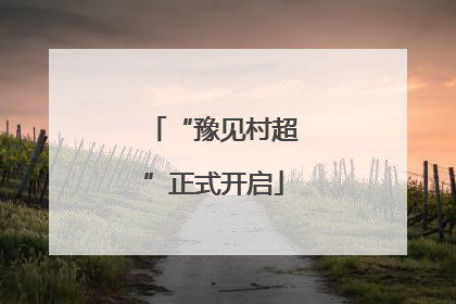 “豫见村超”正式开启