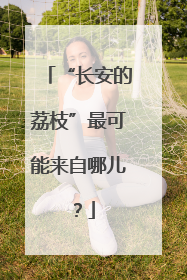 “长安的荔枝”最可能来自哪儿？