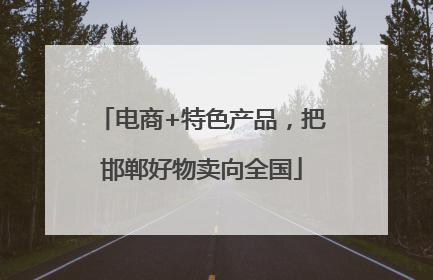 电商+特色产品，把邯郸好物卖向全国