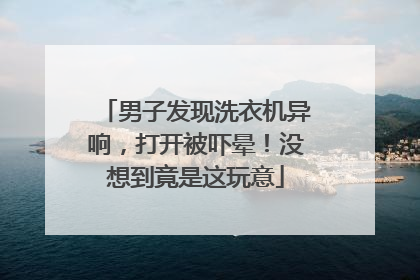 男子发现洗衣机异响，打开被吓晕！没想到竟是这玩意