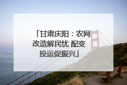 甘肃庆阳：农网改造解民忧 配变投运促振兴
