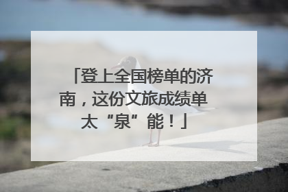 登上全国榜单的济南，这份文旅成绩单太“泉”能！