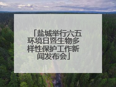 盐城举行六五环境日暨生物多样性保护工作新闻发布会