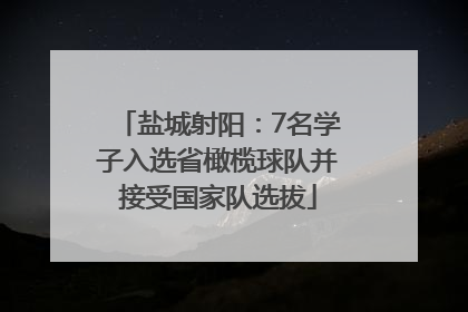 盐城射阳：7名学子入选省橄榄球队并接受国家队选拔