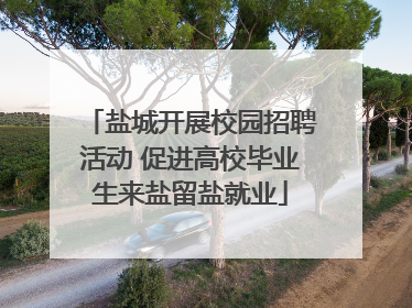 盐城开展校园招聘活动 促进高校毕业生来盐留盐就业