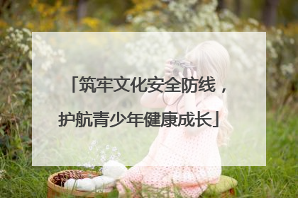 筑牢文化安全防线，护航青少年健康成长
