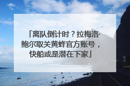 离队倒计时？拉梅洛·鲍尔取关黄蜂官方账号，快船或是潜在下家