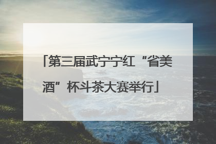 第三届武宁宁红“省美酒”杯斗茶大赛举行