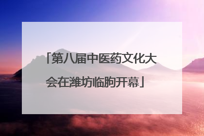 第八届中医药文化大会在潍坊临朐开幕