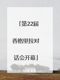 第22届香格里拉对话会开幕