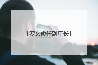 罗文俊任副厅长