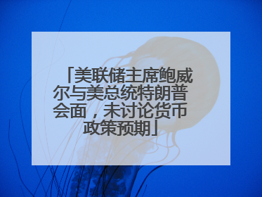 美联储主席鲍威尔与美总统特朗普会面，未讨论货币政策预期