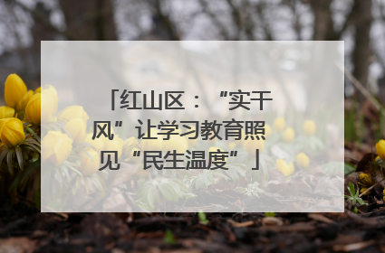 红山区：“实干风”让学习教育照见“民生温度”
