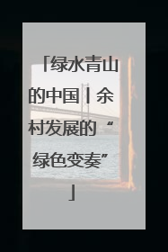 绿水青山的中国丨余村发展的“绿色变奏”