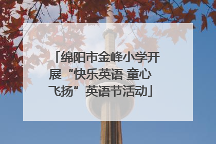 绵阳市金峰小学开展“快乐英语 童心飞扬”英语节活动