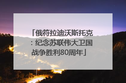 俄符拉迪沃斯托克：纪念苏联伟大卫国战争胜利80周年