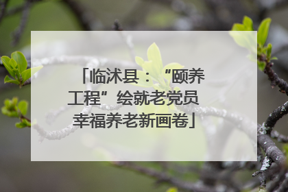 临沭县：“颐养工程”绘就老党员幸福养老新画卷