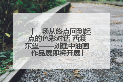 一场从终点回到起点的色彩对话 西渡东望——刘建中油画作品展即将开展