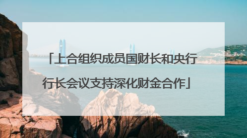 上合组织成员国财长和央行行长会议支持深化财金合作