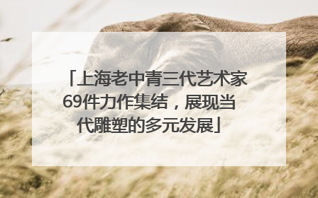 上海老中青三代艺术家69件力作集结，展现当代雕塑的多元发展