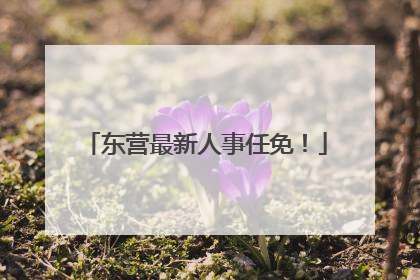 东营最新人事任免！
