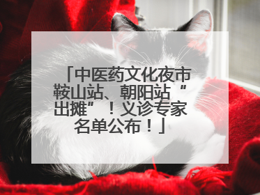 中医药文化夜市鞍山站、朝阳站“出摊”！义诊专家名单公布！