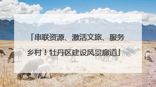 串联资源、激活文旅、服务乡村！牡丹区建设风景廊道