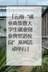 云南“就业政策暨大学生就业创业典型进校园”系列活动举行