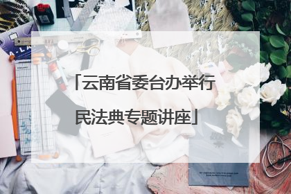云南省委台办举行民法典专题讲座