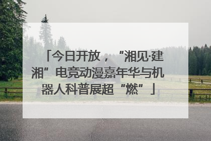 今日开放，“湘见·建湘”电竞动漫嘉年华与机器人科普展超“燃”
