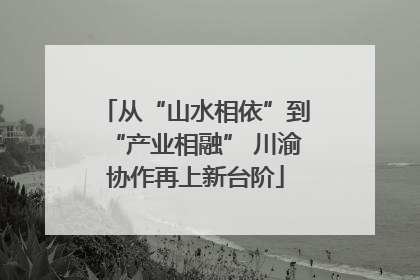 从“山水相依”到“产业相融” 川渝协作再上新台阶