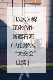 以展为媒 深化合作 新疆石河子再创参展“大交会”佳绩