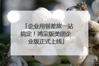 企业用餐差旅一站搞定！鸿蒙版美团企业版正式上线