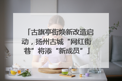 古旗亭街焕新改造启动，扬州古城“网红街巷”将添“新成员”