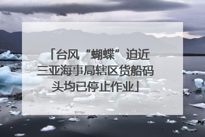 台风“蝴蝶”迫近 三亚海事局辖区货船码头均已停止作业