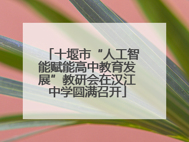 十堰市“人工智能赋能高中教育发展”教研会在汉江中学圆满召开