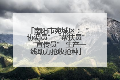 南阳市宛城区：“协调员”“帮扶员”“宣传员” 生产一线助力抢收抢种
