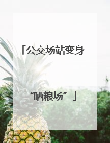 公交场站变身“晒粮场”
