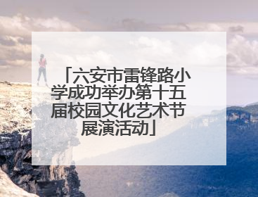 六安市雷锋路小学成功举办第十五届校园文化艺术节展演活动