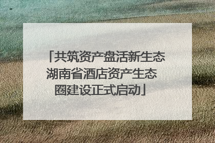 共筑资产盘活新生态 湖南省酒店资产生态圈建设正式启动