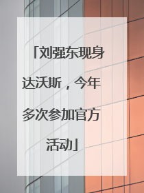 刘强东现身达沃斯，今年多次参加官方活动